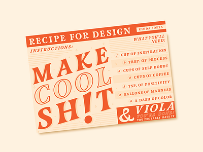 Recipe For Design