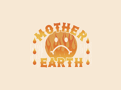 Mother Earth 02 climate change crisis earth illustration lettering typography vector