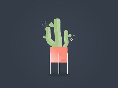 Carl the Cactus cactus charleston graphicdesign green illustration pink plant plants pots prickly vector