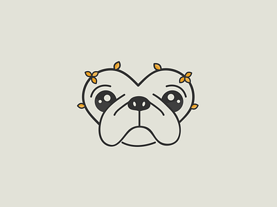 Bear the Pekingese animal bear branding dog icon illustration logo pekingese puppy warmup