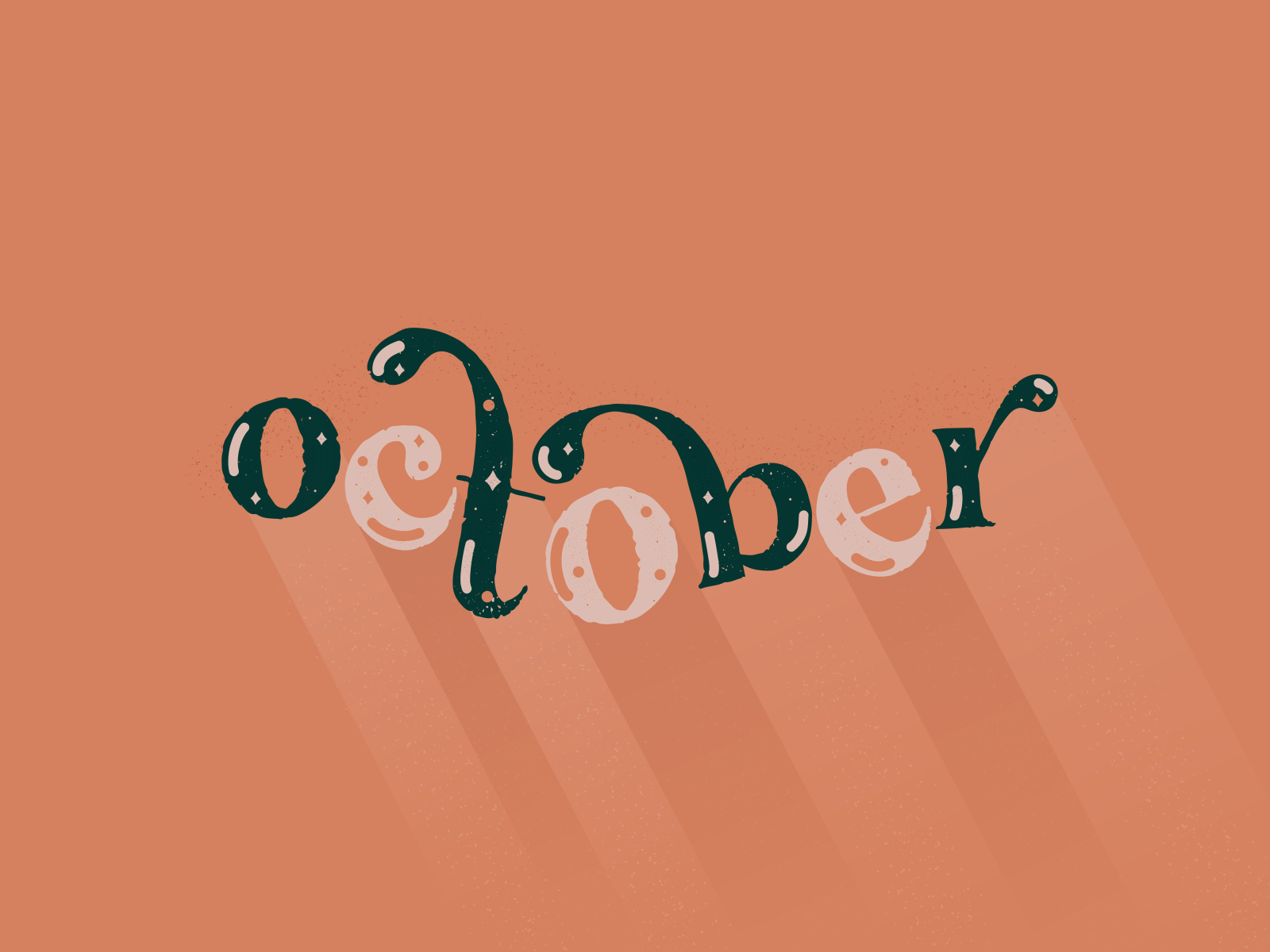 October Type by Lea LaConia on Dribbble