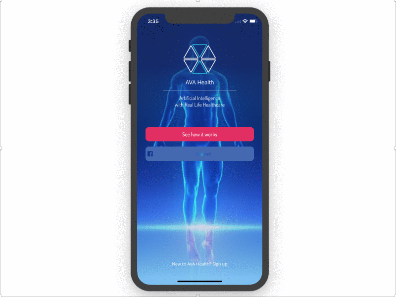 AvA - Artificial Intelligence for real healthcare ai healthcare ios healthcare ios native design native mobile design