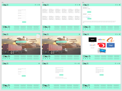 Logistic Receipts Website High Fidelity Wireframe (1/2) branding ui