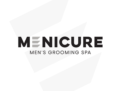 Menicure Logo barber barber logo barbershop branding design grooming hair illustration logo male men
