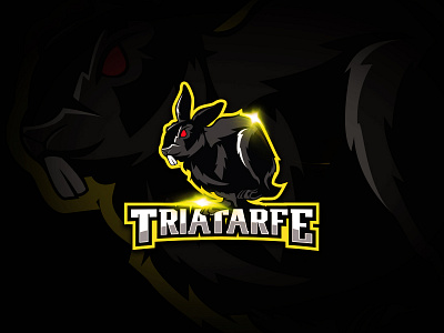 Triatarfe American Football american design football logo rabbit