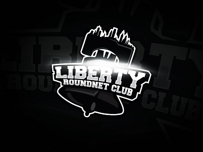 Liberty Roundnet Club black design liberty logo roundnet skyline team