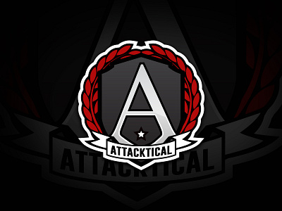 Attacktical Security Service design logo military security