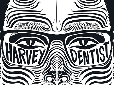 Harvey Dentist branding design graphic design hip hop illustration music portrait