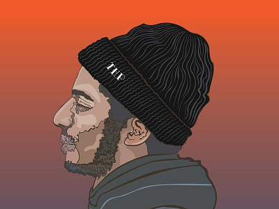 THP Portrait adobe design digital hip hop illustration music orange