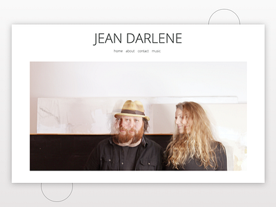 Jean Darlene branding design flat minimal minimalist typography ui ux web website