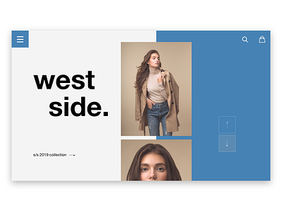 West Side branding design minimal minimalist typography ui user centered design user research ux ux design website