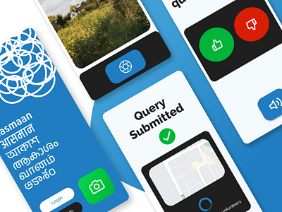 Aasmaan - Grievance redressal for the illiterate app design ui ux