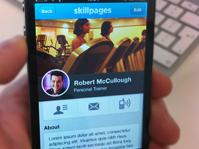 SkillPages Mobile circle iphone mobile skillpages