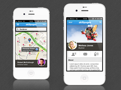 SkillPages Mobile texture skillpages ios icons mobile iphone map