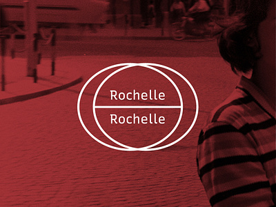 Rochelle, Rochelle band circles geometric graphic design logo music red shapes type white