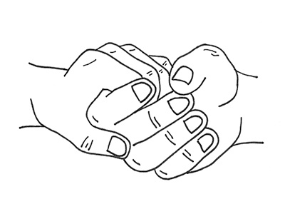 Clasped Hands art drawing hands illustration sketch