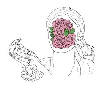 Rose/Face Shirt Design