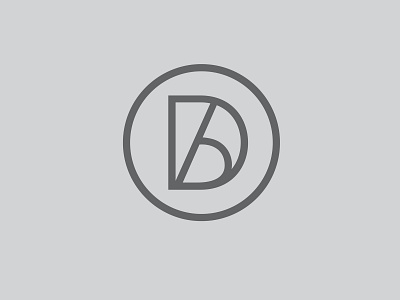 DBA Monogram design graphic design greyscale icon letters monogram