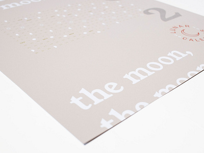 2020 Lunar Calendar – Grey calendar graphic design grey lunar calendar moon print print design seal typography white