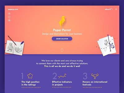 Paper Parrot Webdesign