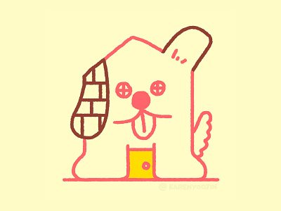 Dog House character character design dog doggy editorial house illustration karenyoojin