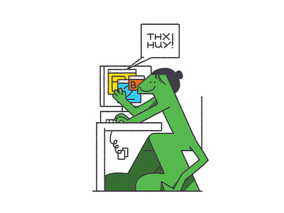 Thx! character character design editorial illustration karenyoojin lizard shapes thank you thanks