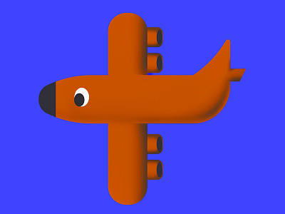 Dog Airplane airplane character character design dogs graphic design illustration karenyoojin minimal
