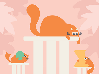 Is it better to be smart or curious? animal cat cats character character design design editorial headspace illustration kitty