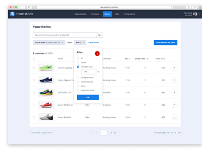 Stock management app early sketch low fidelity mockup ux