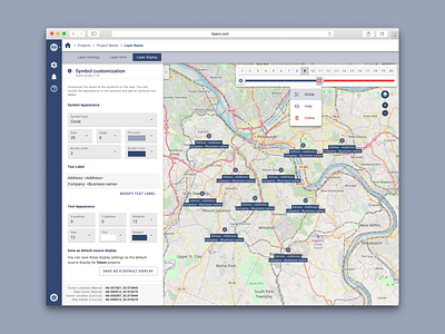 Map creator creator data dataviz gis map product design ui ux ux design