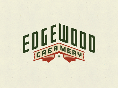 Edgewood Edge Logo Concept agrarian agriculture banner cheese creamery dairy industrial logo milk missouri