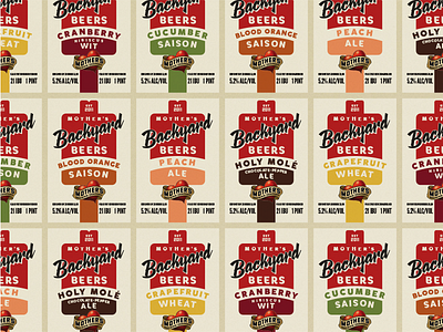 Mother’s Backyard Beers Series Labels