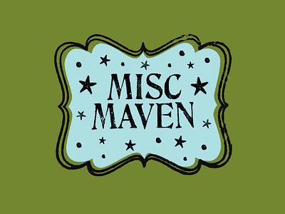 Misc. Maven Logo badge concierge emblem ink letterpress logo maven misc miscellaneous personal stamp star