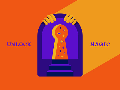 Unlock Magic adobe illustrator design illustration illustrator magic typography vector