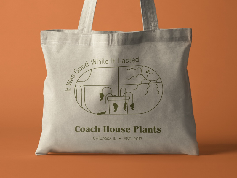 Coach House Plants Chicago Tote by Corinne Mock on Dribbble