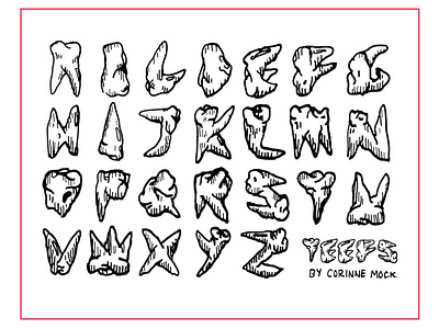 TEEFS | Custom Lettering adobe illustrator dentist design drawing illustration illustrator lettering lettering art pen and ink teeth texture tooth type typography vector