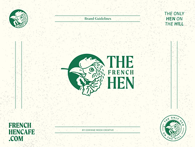 The French Hen - Brand Identity adobe illustrator branding design graphic design hospitality illustration illustrator logo mascot restaurant typography vector