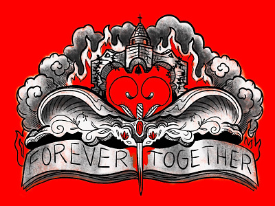 Forever Together adobe illustrator design illustration illustrator procreate typography vector