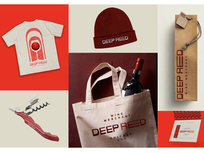 Deep Red - Branding adobe illustrator branding chicago design film horror hospitaity illustration illustrator logo typography vector wine wine shop