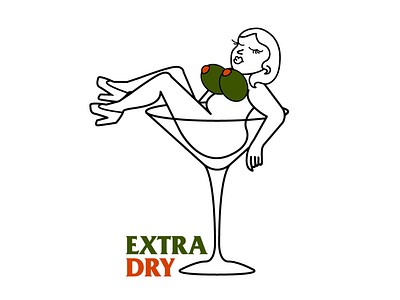 Extra Dry character design cocktails feminism feminist illustration liquor woman women