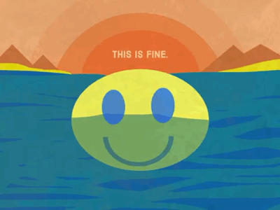 This is Fine adobe illustrator climate change global warming illustration smilie face