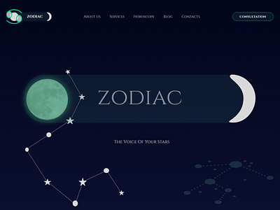 Zodiac astrological services astrology moon shot stars web design zodiac