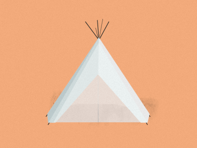 Teepee animation design gif graphics illustration motion teepee tent