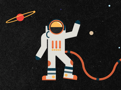 Space Jam aftereffects animation astronaut design gif illustration space