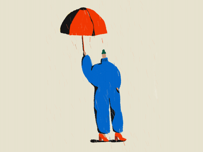 Stay dry ☔️ animation colors design illustration motion