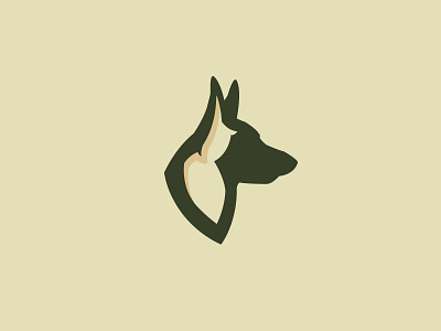 gsd avatar animal branding dog german shepherd logo police sports wolf