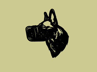 themask animal design dog german shepherd illustrator muzzle texture vector wolf