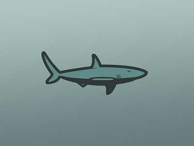 Shark animal design fish flat illustration illustrator logo shark vector
