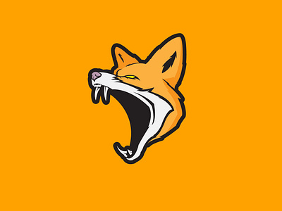 Fox animal design dog flat fox illustration illustrator logo sports vector wolf