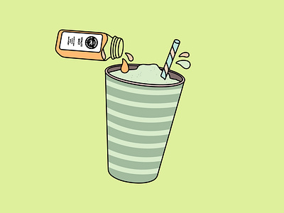Juice Shot illustration juice plantbased
